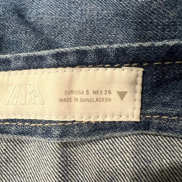 Zara Blue Denim Top | Size S - Picture 4 of 4